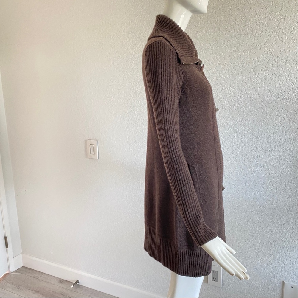 Forte Cashmere Dark Brown Knit Cardigan - Picture 6 of 11